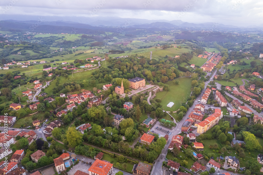 Aerial view of Comillas on north of Spain
Aerial view of Comillas on north of Spain