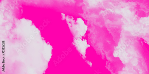 Abstract watercolor background. colorful sky with clouds. Abstract painting banner. Pink, white background of smoke vapes mist or smog. Luxury smoke on white background. 