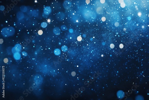 Abstract blue background. Christmas background, ai