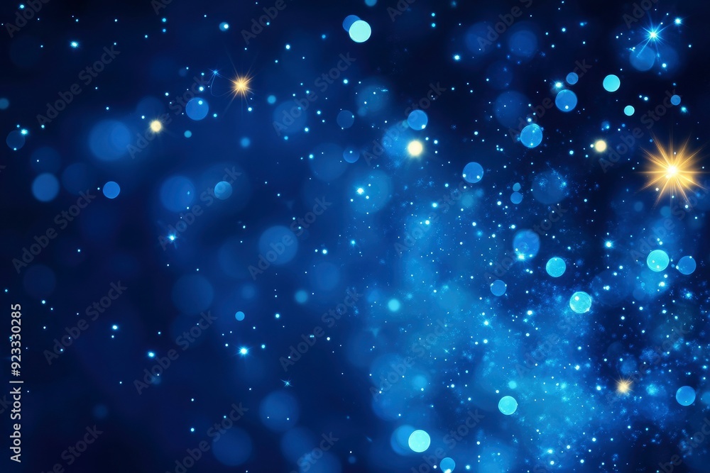 Obraz premium Abstract blue background. Christmas background, ai