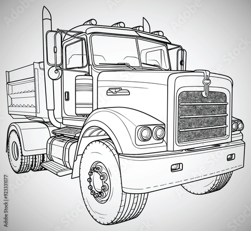 coloring book for kids, construction cars