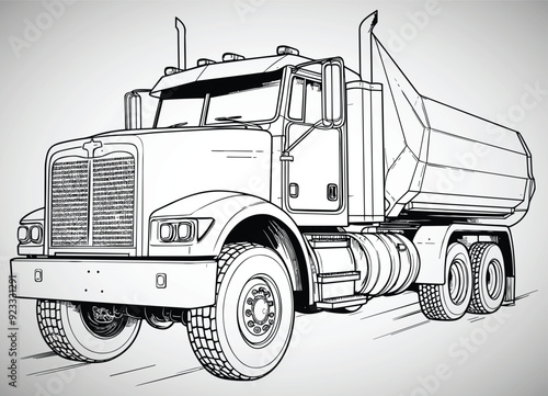 coloring book for kids, construction cars