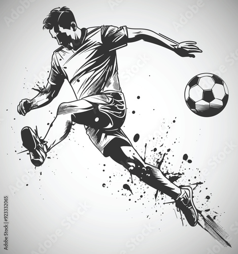 silhouette of a soccer player