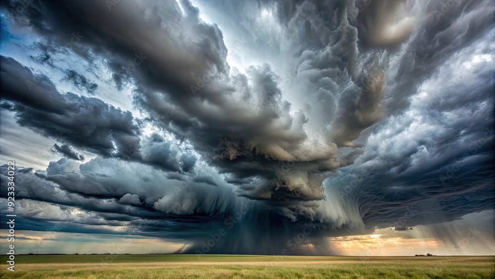 Rainstorm with dark overcast clouds in rendering, rainstorm, clouds, overcast, weather, atmosphere, rendering,stormy, dramatic Rainstorm with dark overcast clouds in rendering, rainstorm, clouds, overcast, weather, atmosphere, rendering,stormy, dramatic