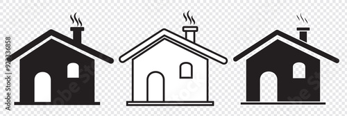 Web home icon for apps and websites, House icon, Home sign in circle or Main page icon. EPS 10.