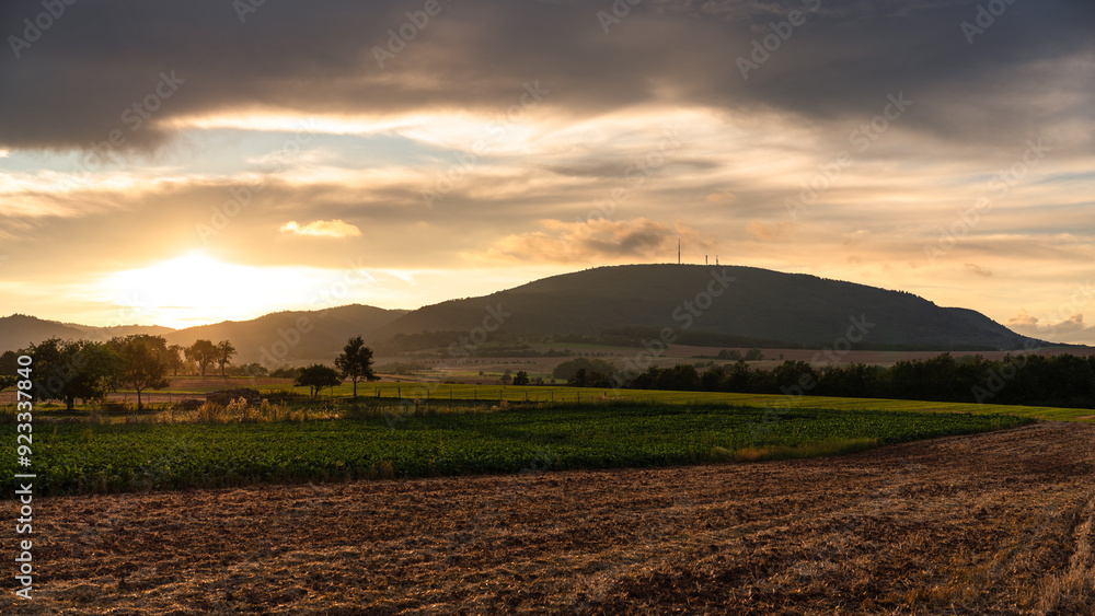Donnersberg in der Abendsonne, August 2024