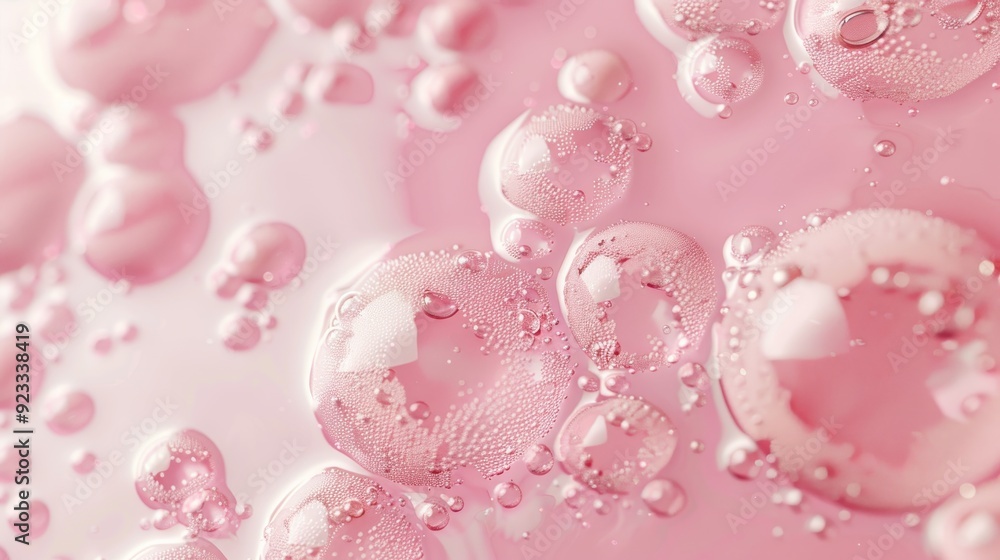 Close-up of pink bubbles clustered together, creating a delicate and whimsical pattern, evoking a playful and dreamy atmosphere. Close-up of pink bubbles clustered together, creating a delicate and whimsical pattern, evoking a playful and dreamy atmosphere.
