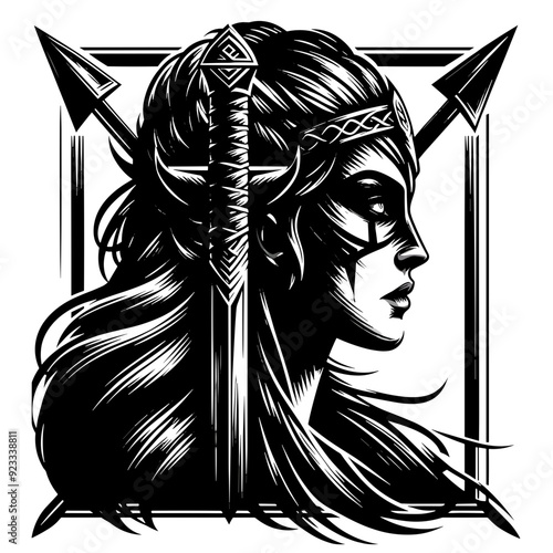 Viking Shield Maiden Warrior 