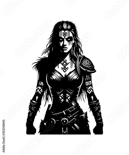 Viking Shield Maiden Warrior 