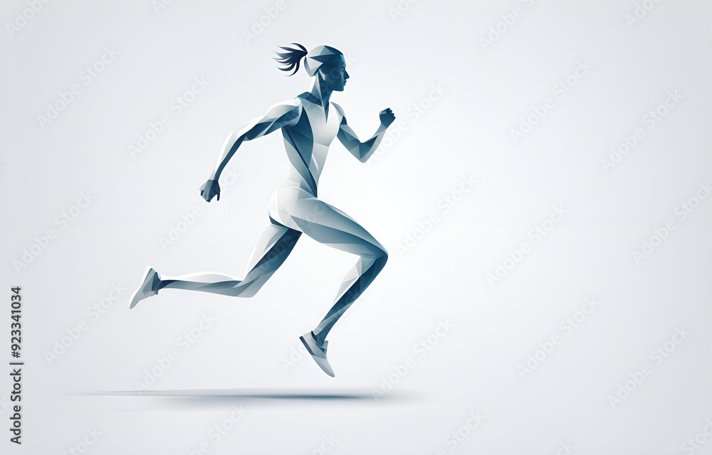 A silhouette of an athlete, in motion, telephoto lens, full of power, smooth lines, white background, sports aesthetics A silhouette of an athlete, in motion, telephoto lens, full of power, smooth lines, white background, sports aesthetics
