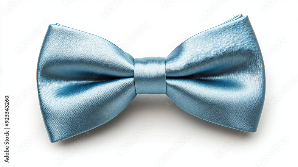 A bow tie viewed from the top, isolated on a white background A bow tie viewed from the top, isolated on a white background