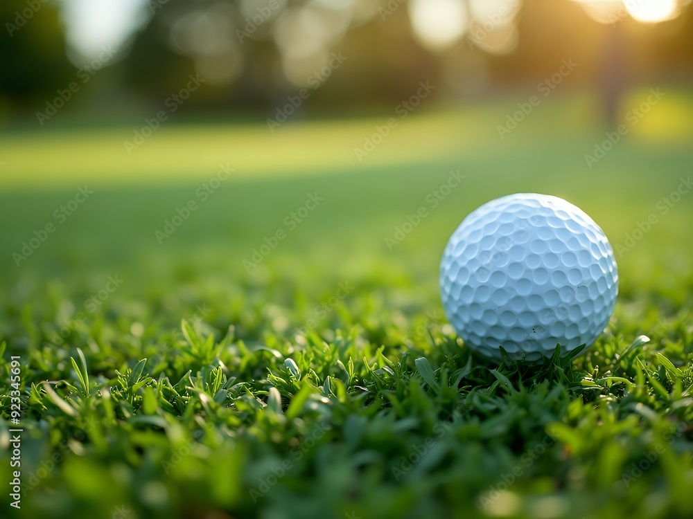 Obraz premium golf ball on green grass