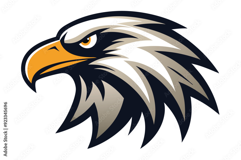 eagle head silhouette vector illustration eagle head silhouette vector illustration
