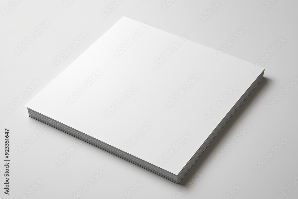 Blank A4 Paper Mockup on Isolated Background created with Generative AI Blank A4 Paper Mockup on Isolated Background created with Generative AI