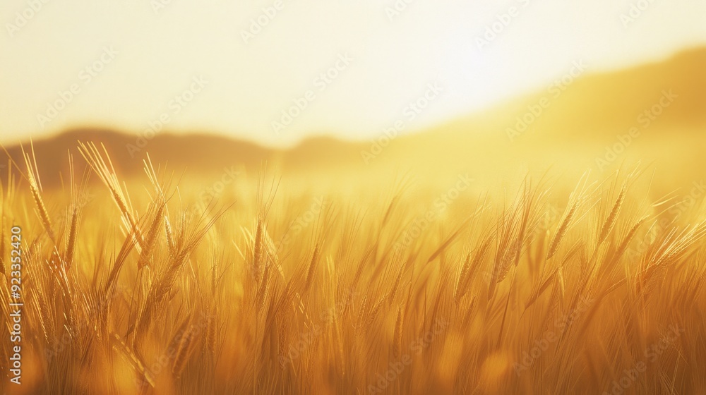 Golden wheat fields sway gently under the warm glow of the setting sun, invoking a sense of peace and abundance. Golden wheat fields sway gently under the warm glow of the setting sun, invoking a sense of peace and abundance.