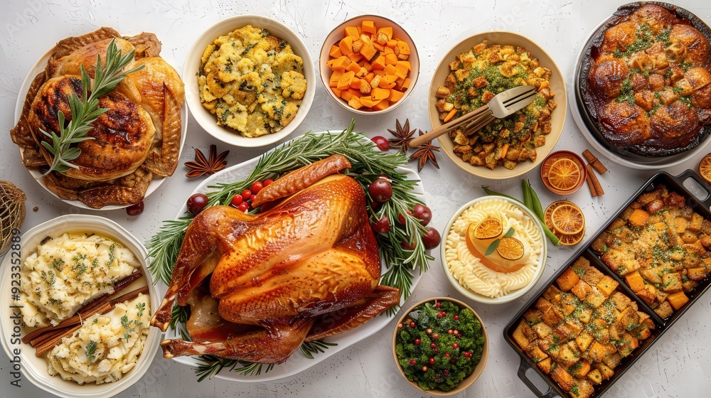 Thanksgiving Dinner Feast. Thanksgiving Dinner Feast.