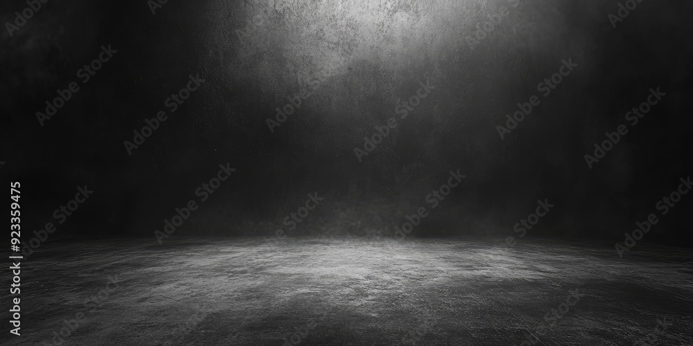 Abstract image of Studio dark room concrete floor texture background with lighting effect , ai Abstract image of Studio dark room concrete floor texture background with lighting effect , ai