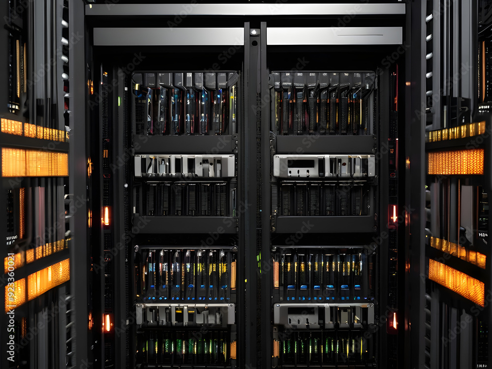 server rack with servers,server rack with cables,network hub and patch cables,close up of a computer motherboard,close up of computer circuit board,network server,server roomserver room in a warehouse