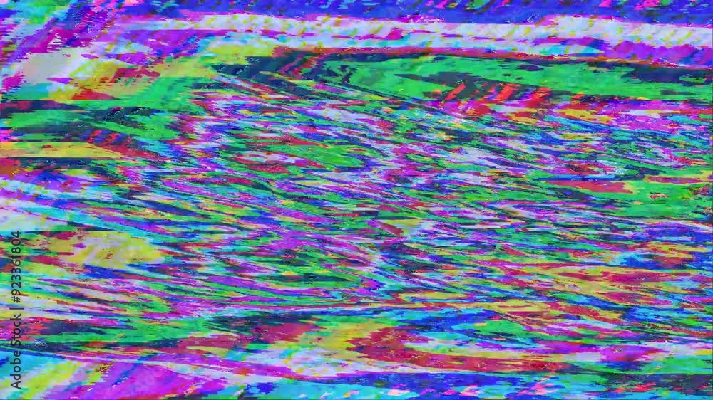 Vibrant glitch effect with swirling colors. Vibrant glitch effect with swirling colors.