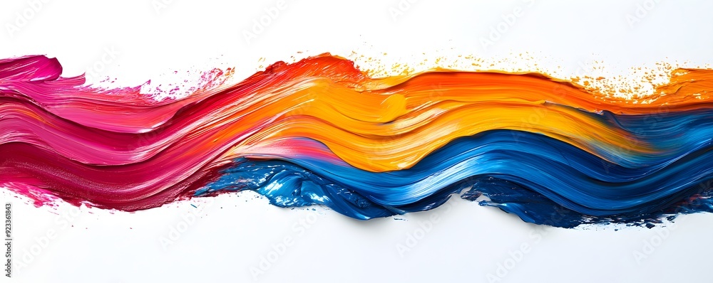 Vibrant Fluid Art Abstraction with Dynamic Color Waves and Splashes Vibrant Fluid Art Abstraction with Dynamic Color Waves and Splashes