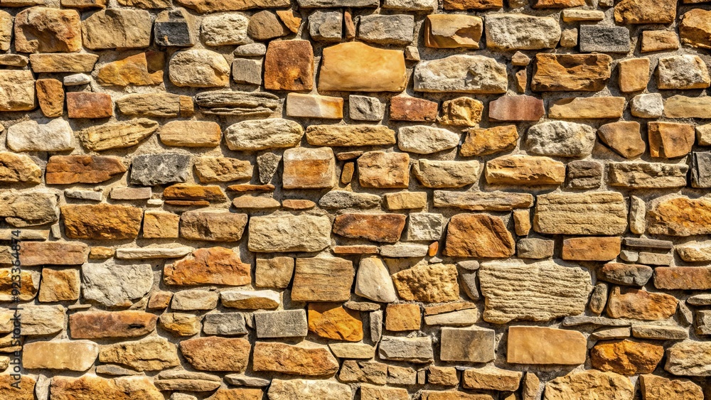 Fototapeta premium Stone wall texture background with rough and natural surface, stone, wall, texture, background, rough, natural, surface