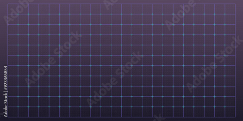 Hud grid game panel. Graph with dots, lines. Digital screen interface display, electronic grid for futuristic user system.GUI digital hi tech visor backdrop template