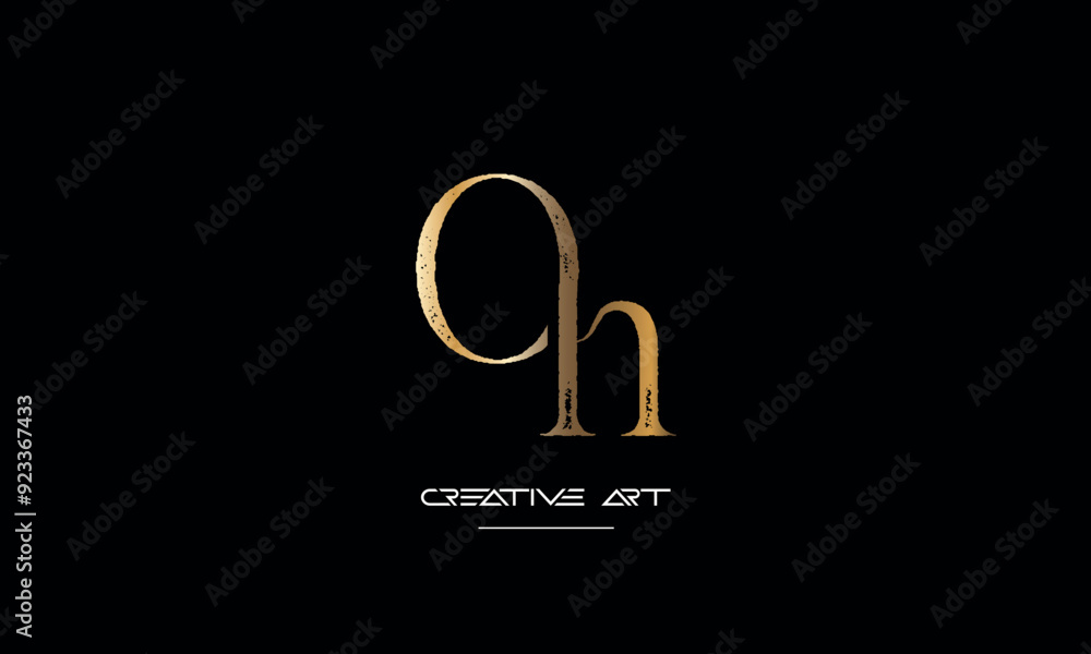 HO, OH, H, O abstract letters logo monogram HO, OH, H, O abstract letters logo monogram