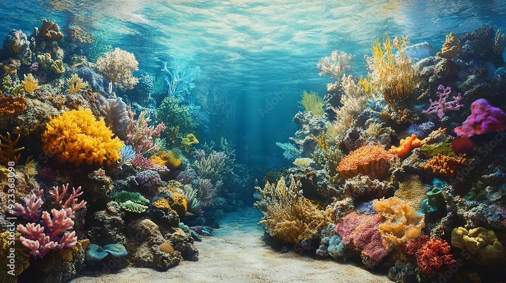 Naklejka premium Undersea coral reef 