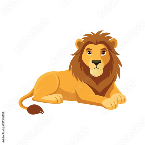 A lion Sit down. 