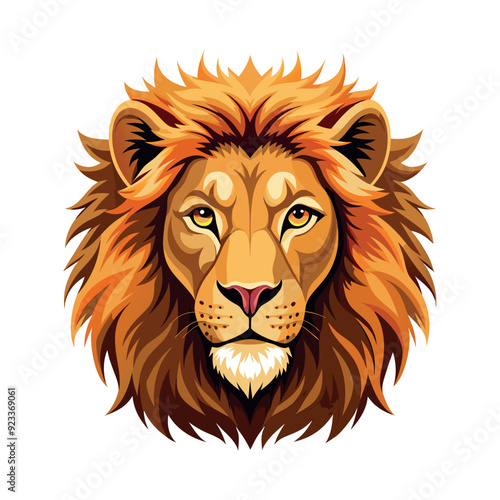 lion head in front. 