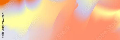 Orange gradation abstract wave blur. Warm gradient with orange, yellow and purple color. Mesh gradient light design. Vector illustration