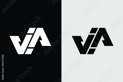 abstract initial letter J JJ logo for business or corporate or finance minimal logotype letter J