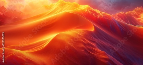 Abstract Sunset Orange background