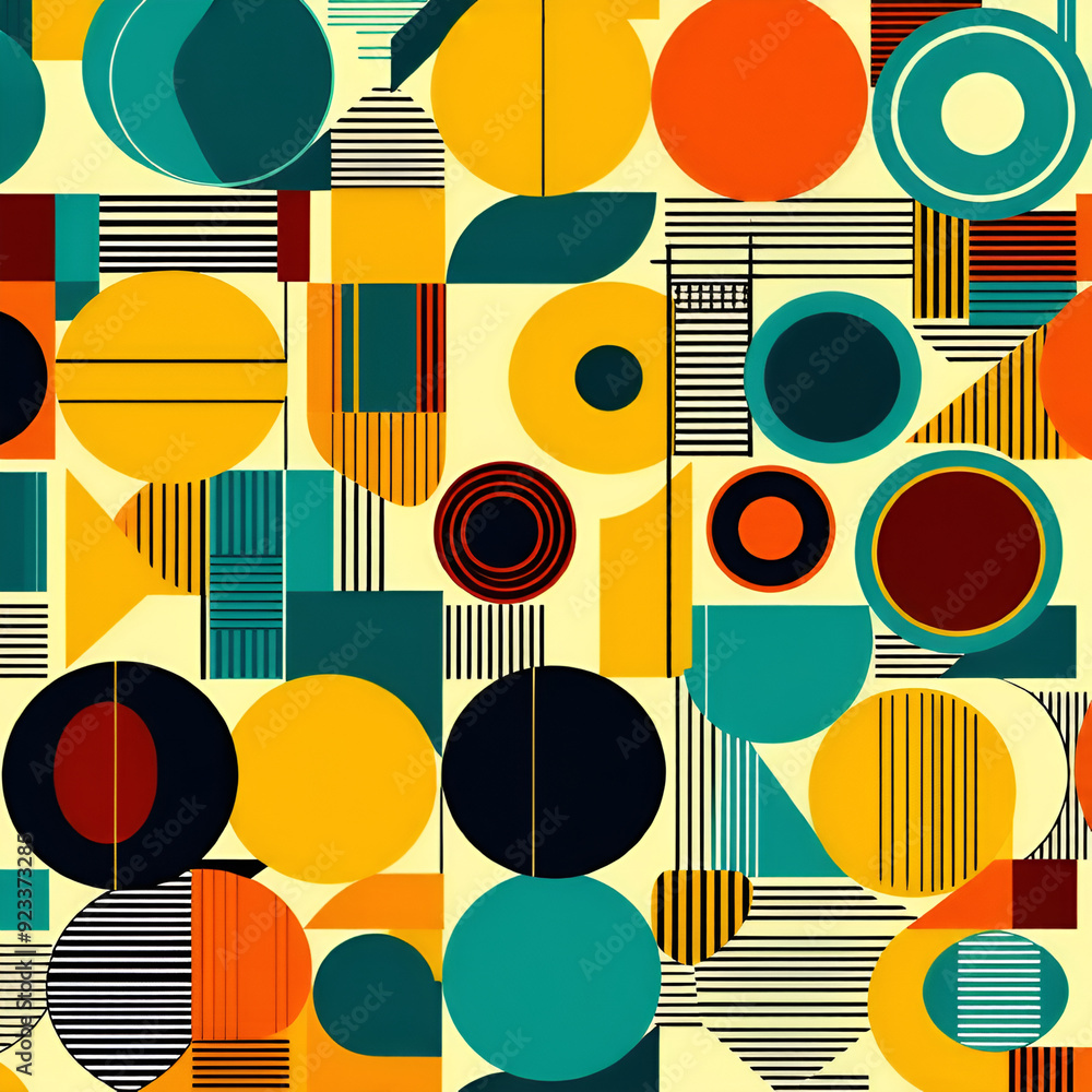 seamless pattern with circles seamless pattern with circles