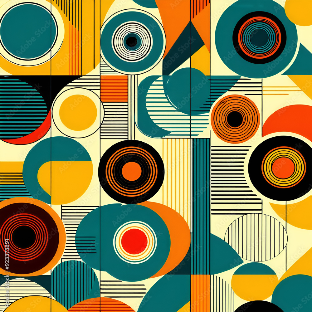 seamless pattern with circles seamless pattern with circles