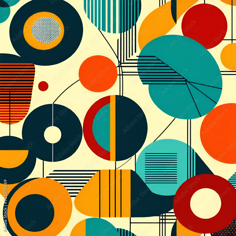 seamless pattern with circles seamless pattern with circles