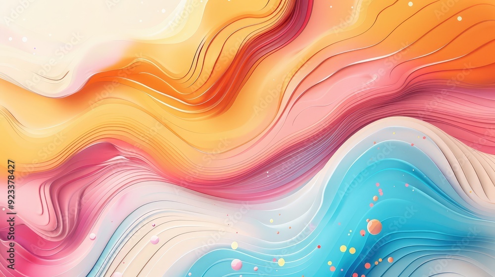 A_lively_and_happy_abstract_poster_creating