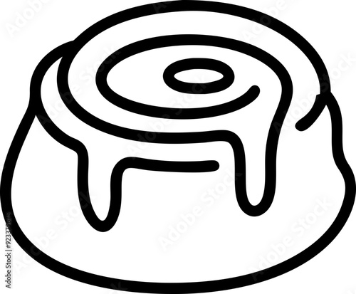 autumnal cinnamon roll, warm and sweet, sweet treat, fall baking, delicious cinnamon roll icon