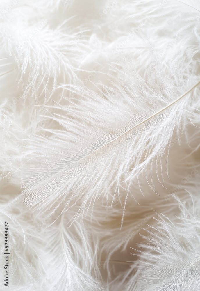 Fototapeta premium White feather background