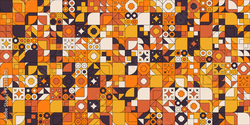 Abstract geometric shapes background