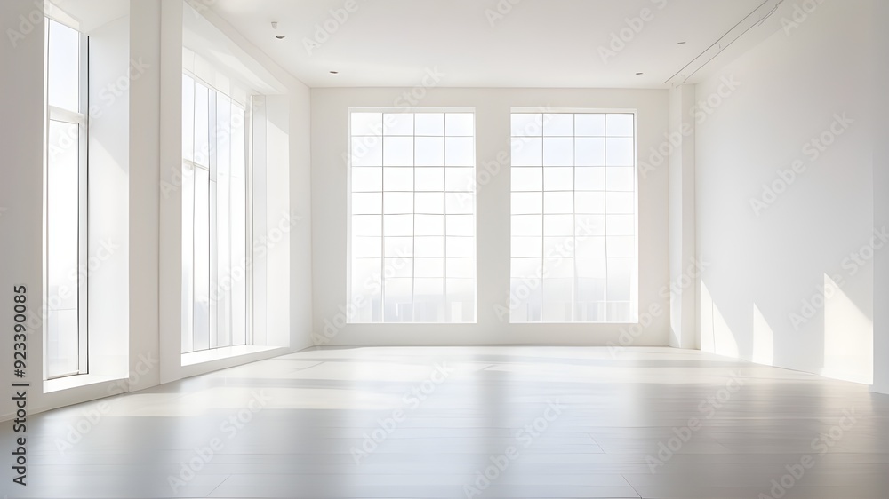 podium in the shape of an empty white cube inside a white room. Simple geometric design for showcasing products. podium in the shape of an empty white cube inside a white room. Simple geometric design for showcasing products.