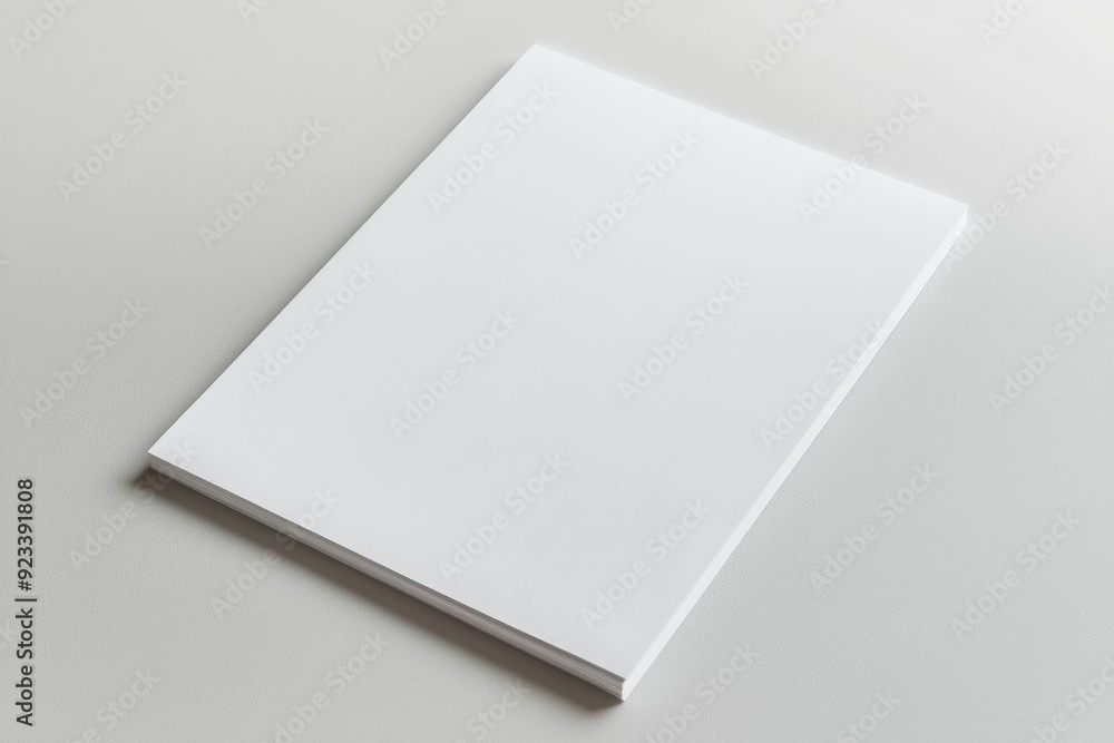 Blank A4 Paper Mockup on Isolated Background created with Generative AI Blank A4 Paper Mockup on Isolated Background created with Generative AI