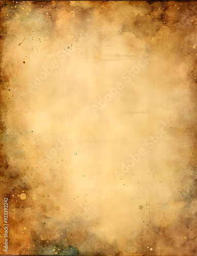 A beautifully distressed antique paper with rustic stains and burned edges. The aged texture makes it perfect for vintage scrapbooking, invitations, or other creative projects