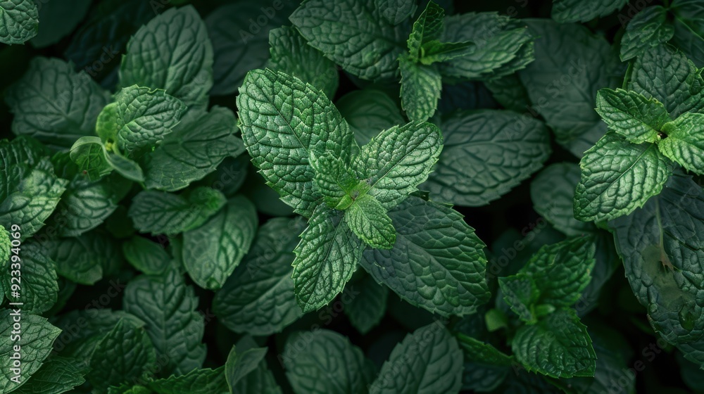 The Fresh Mint Leaves