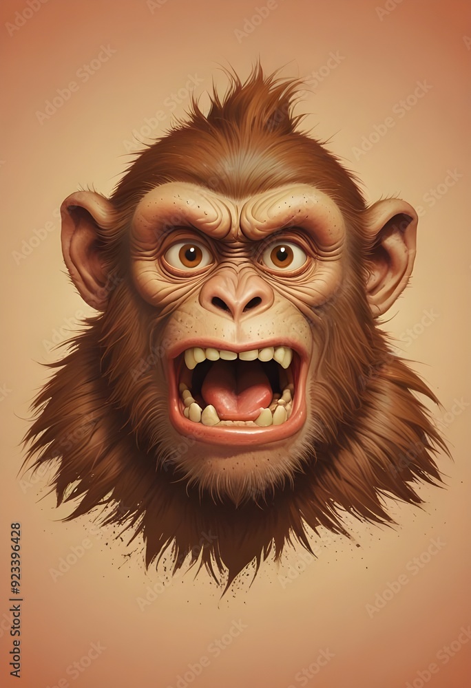 gorilla with funny face gorilla with funny face