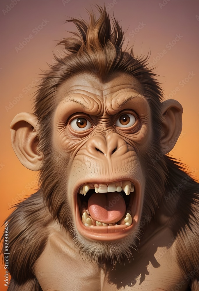 gorilla with funny face gorilla with funny face
