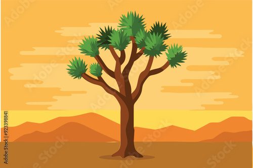 Joshua tree vector illustration 
