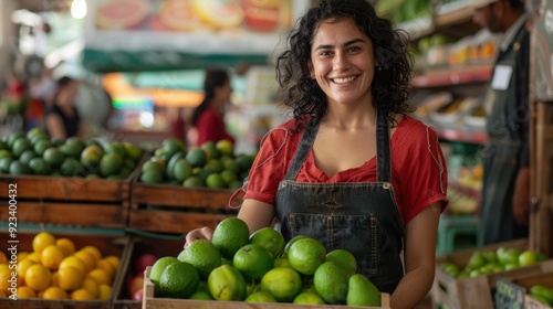 The market fruit vendor