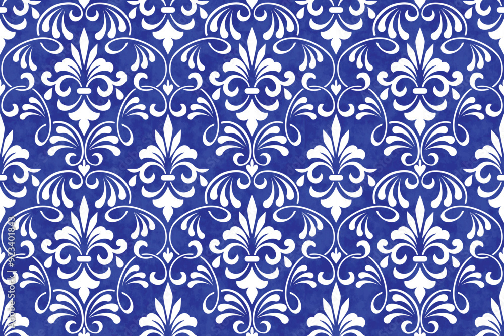 blue pottery, cute blue and white ceramic background pattern for design texture, tile, wallpaper, silk, fabric, tiles vintage damask pattern seamless vector decorative floral ornament backdrop baroque
