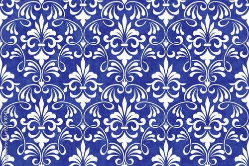 blue pottery, cute blue and white ceramic background pattern for design texture, tile, wallpaper, silk, fabric, tiles vintage damask pattern seamless vector decorative floral ornament backdrop baroque